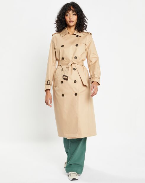 Imperméable trench Paxi Maxi beige clair